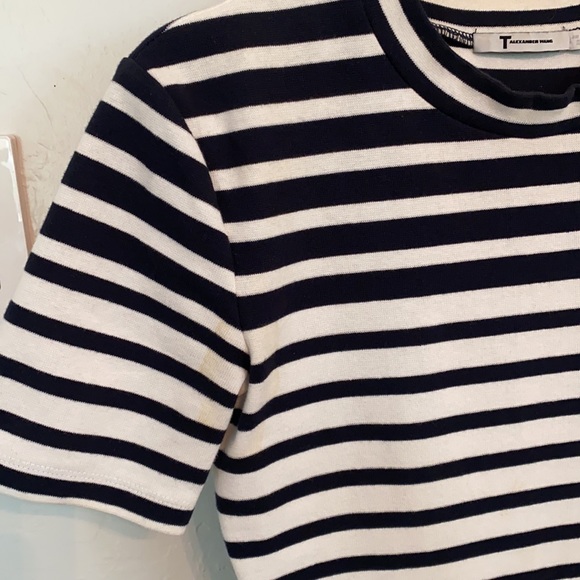 Blue and white T by Alexander Wang mini dress - Picture 3 of 5